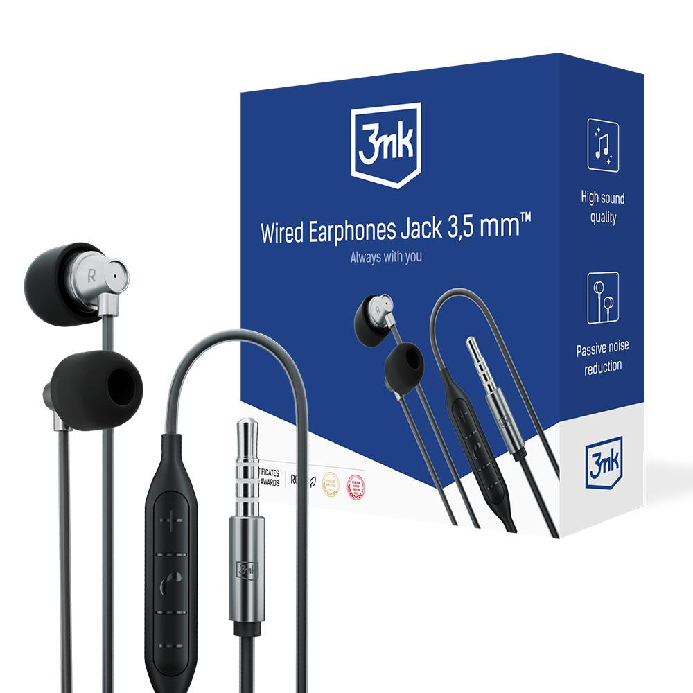Accessoires - Écouteurs filaires 3mk Jack 3,5 mm - grossiste d'accessoires  GSM Hurtel