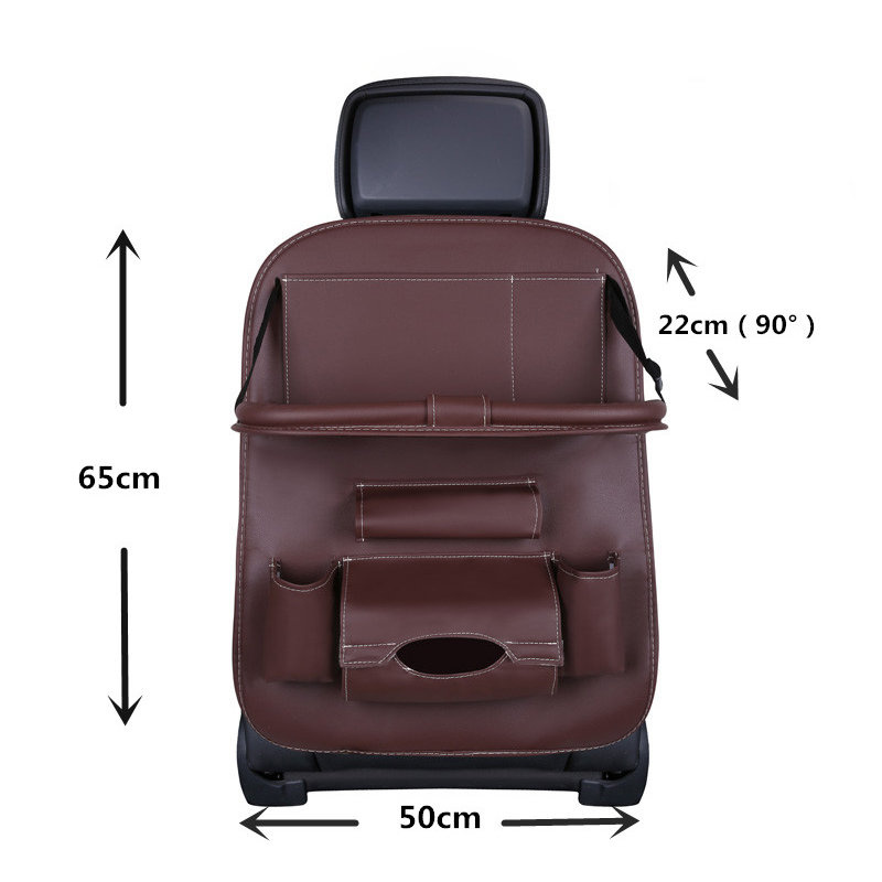Autositz-Organizer Sitzschoner Sitzbezug Regal Mini Auto Tisch beige 